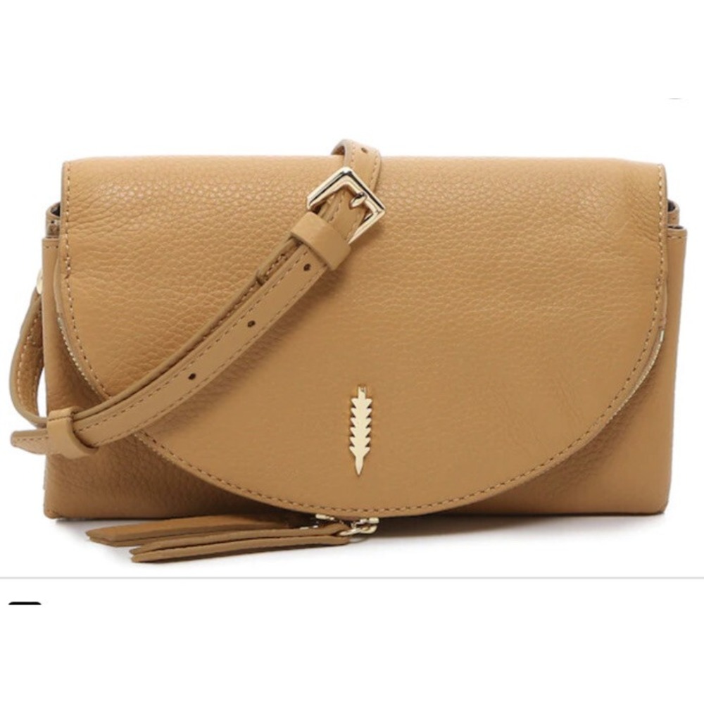 THACKER Leather Crossbody Nikki caramel color BAG A381221